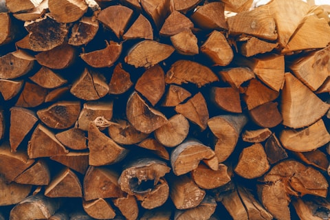 Firewood storage, illustrative photograph