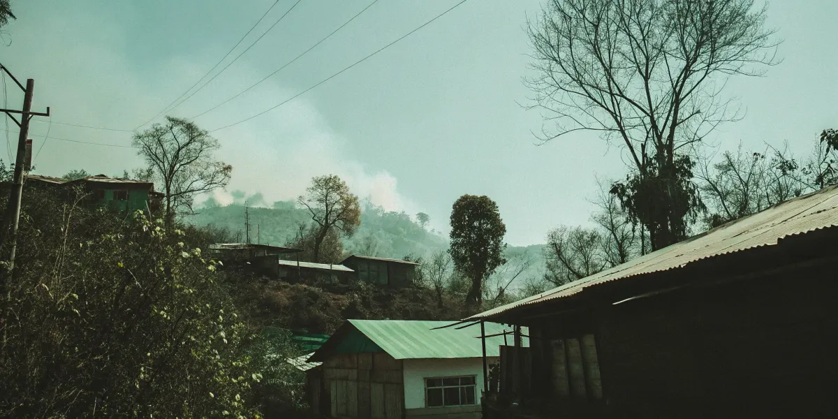 A home's proximity to dry hills and vegetation is how a wildfire risk score is calculated.