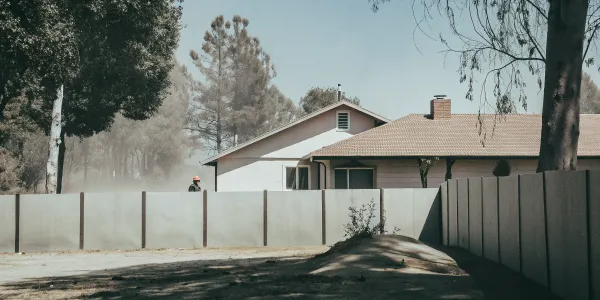 A home with defensible space, a key to finding the best insurance in high fire risk areas.